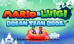 Mario & Luigi: Dream Team Title Screen